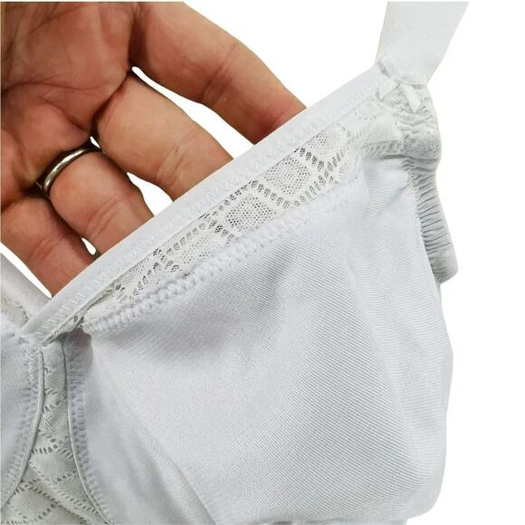 Glamorise MagicLift Seamless Support T Shirt Bra White 36F - Picture 3 of 10